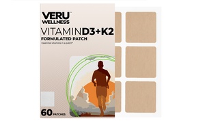 Vitamin D3/K2 Patch - Heart and Joint Support Vitamin K2 (60 Count)