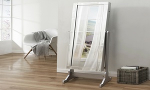 Radiant Jewelry Armoire Full Length Cheval Mirror