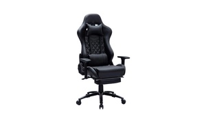 Heavy Duty Gaming Chair with Footrest and Massage,High Back Racing Chair